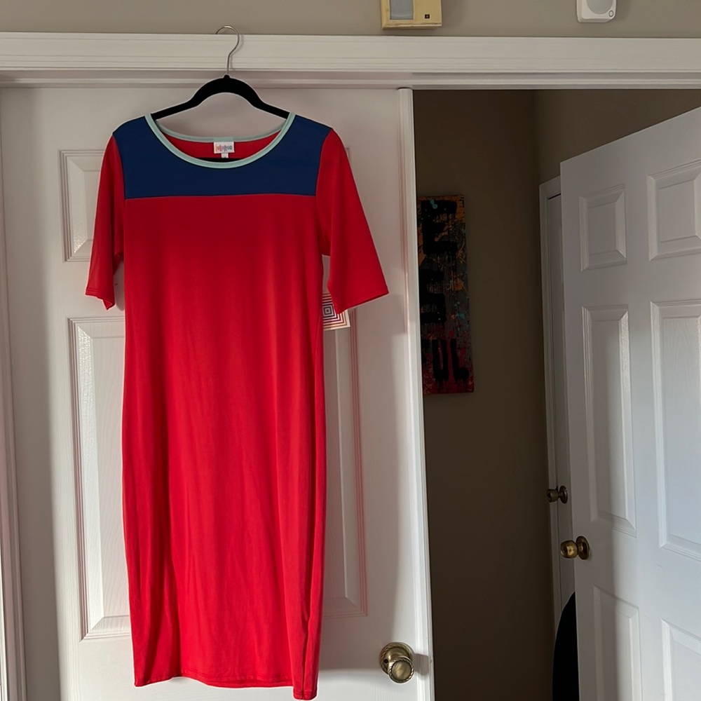 Lula Roe NWT Julia Block Color Dress